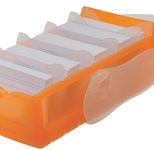 HAN Croco Karteikasten DIN A8 500 Karteikarten orange