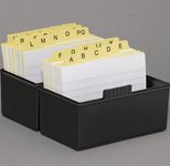 HAN A7 Karteikasten A7 300 Karteikarten schwarz