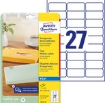 AVERY Zweckform Folien-Adressetiketten 63,5 x 29,6 mm