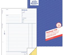 AVERY Zweckform Formularbuch Rechnung DIN A4 2x 40 Seiten