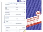 AVERY Zweckform Formularbuch Urlaubsabwesenheitsmeldung DIN A5 2x 40 Seiten