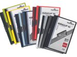 DURABLE Klemmhefter Duraclip DIN A4 5x rot, weiß, anthrazit, hellblau und dunkelgrün