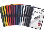 DURABLE Klemmhefter Duraclip DIN A4 5x rot, weiß, anthrazit, hellblau und dunkelgrün