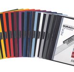 DURABLE Klemmhefter Duraclip DIN A4 5x rot, weiß, anthrazit, hellblau und dunkelgrün