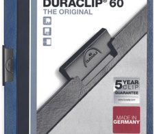 DURABLE Klemmhefter Duraclip DIN A4 dunkelblau
