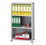 PAPERFLOW Mobil Bürowagen 65,1 x 33,0 x 124,6 cm lichtgrau