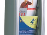 PAPERFLOW Kompakt Wandprospekthalter 1/3 DIN A4 5-Fach  silber