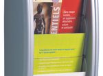 PAPERFLOW Kompakt Wandprospekthalter A5 5-Fach  silber