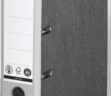 LEITZ Ordner Rückenbreite 8 cm DIN A4 Karton lichtgrau marmoriert