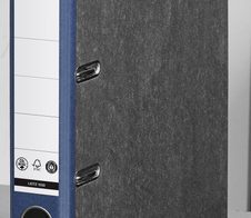 LEITZ Ordner Rückenbreite 5.2 cm DIN A4 Karton blau marmoriert