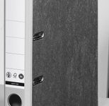 LEITZ Ordner Rückenbreite 5.2 cm DIN A4 Karton lichtgrau marmoriert