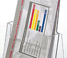 helit Tischprospekthalter A5 1-Fach transparent