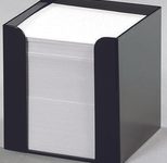 folia Zettelbox schwarz inkl. 700 Notizzettel