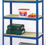 SZ Metall Lagerregale Steckregal blau 90,0 x 45,0 x 180,0 cm Blau