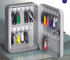 WEDO Schlüsselkasten   mit 24 Sicherheitsschloss lichtgrau