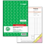 SIGEL Formularbuch Rechnung mit fortlaufenden Nummern DIN A5 3x 50 Seiten