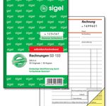 SIGEL Formularbuch Rechnung mit fortlaufenden Nummern DIN A6 2x 50 Seiten