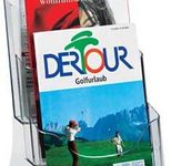 SIGEL Tischprospekthalter DIN A4 3-Fach transparent