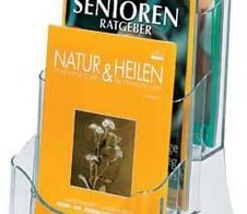 SIGEL Tischprospekthalter A5 3-Fach transparent