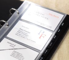 SIGEL Visitenkartenhüllen transparent