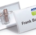DURABLE Click Fold Namensschilder transparent 7.5 cm x 4 cm