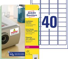AVERY Zweckform Folien-Kraftklebe-Etiketten 45,7 x 25,4 mm