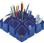 HAN SCALA Stiftehalter 12,5 x 12,5 x 10,0 cm blau