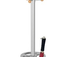 Kerkmann Kleiderständer TK 2 alusilber 39,0 x 175,0 cm 13 Haken