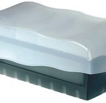 HAN Croco Karteikasten DIN A8 500 Karteikarten grau