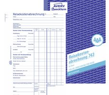 AVERY Zweckform Formularbuch Reisekostenabrechnung pro Reise DIN A5 1x 50 Seiten