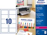 AVERY Zweckform Visitenkarten 270 g/m² satiniert ultraweiß