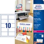 AVERY Zweckform Visitenkarten 270 g/m² satiniert ultraweiß