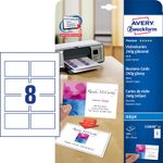 AVERY Zweckform Visitenkarten 240 g/m² hochglänzend weiß