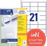 AVERY Zweckform Etiketten 3670 weiß 64,0 x 36,0 mm