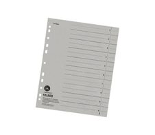 FALKEN Trennblätter DIN A4 230 g/m² grau