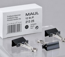 MAUL Foldbackklammern schwarz 2.5 cm