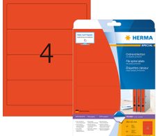 HERMA Ordneretiketten 61,0 x 192,0 mm rot