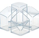 HAN SCALA Stiftehalter 12,5 x 12,5 x 10,0 cm transparent