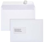 BONG Briefumschläge DIN C5 mit Fenster haftklebend