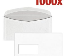 BONG Kuvertierhüllen DIN lang+ mit Fenster nassklebend