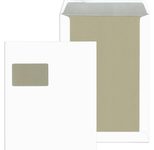 MAILmedia Papprückwandtaschen DIN C4 weiß