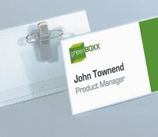 DURABLE Namensschilder transparent 7.5 cm x 4 cm