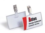 DURABLE Click Fold Namensschilder transparent 9 cm x 5.4 cm