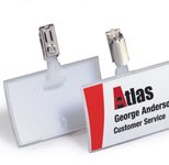 DURABLE Click Fold Namensschilder transparent 9 cm x 5.4 cm