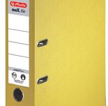 herlitz Ordner Rückenbreite 8 cm DIN A4 Kunststoff gelb