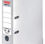 herlitz Ordner Rückenbreite 8 cm DIN A4 Kunststoff weiß