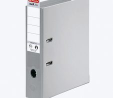 herlitz Ordner Rückenbreite 8 cm DIN A4 Kunststoff grau