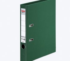 herlitz Ordner Rückenbreite 5 cm DIN A4 Kunststoff grün