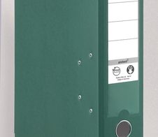 herlitz Ordner Rückenbreite 8 cm DIN A4 Kunststoff grün