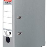 herlitz Ordner Rückenbreite 8 cm DIN A4 Kunststoff grau